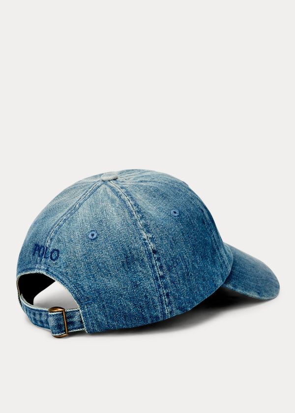 Gorra Polo Ralph Lauren Hombre Azules Claro Azules - Denim Baseball - MRYSZ7546